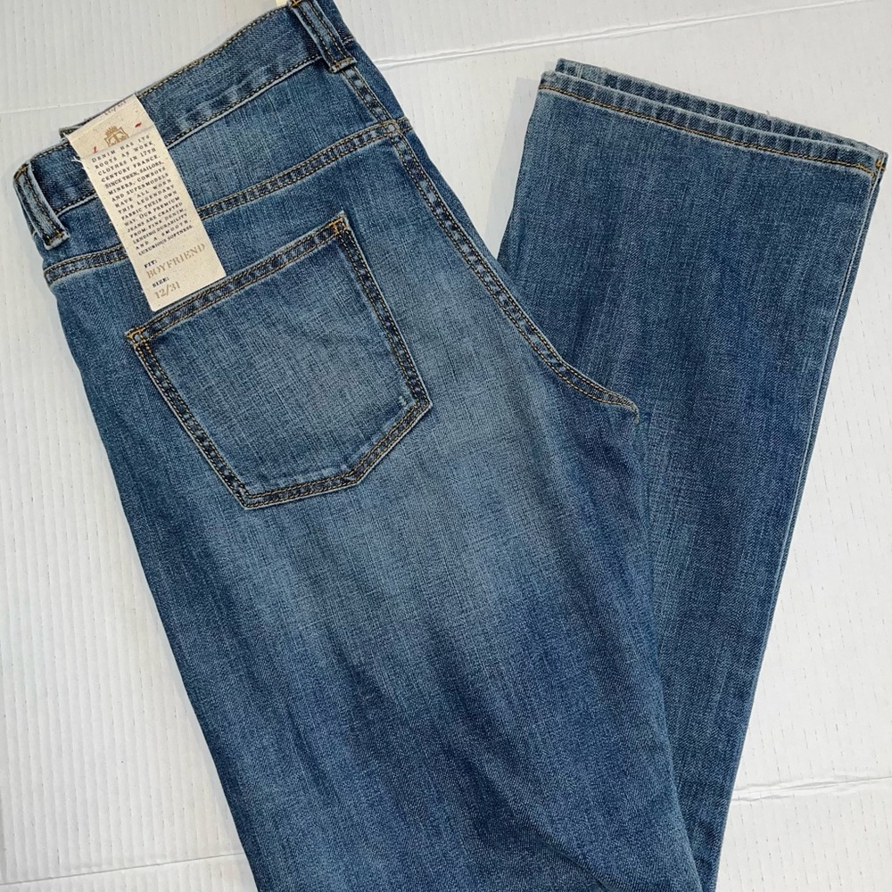 Talbots Boyfriend Jeans NWT Women’s Size 12/31 Medium Wash